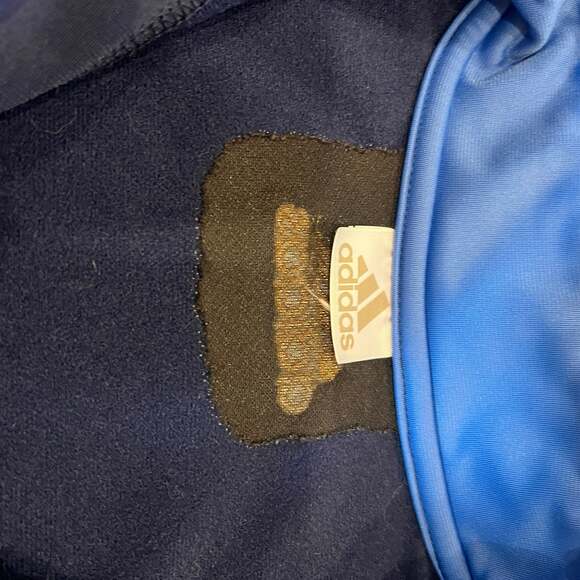 Adidas Original Mens Medium Spell-out  Polyester Knit Sport Track Jacket - Picture 4 of 8